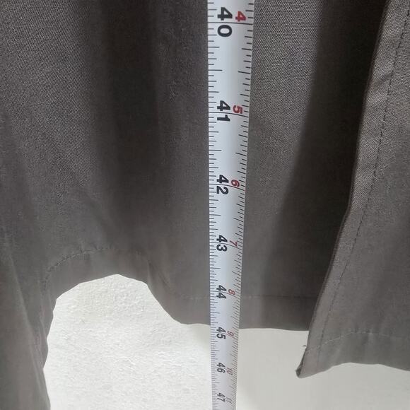 London Fog Men’s Trench Coat Size 44 Regular Gray Long Overcoat Classic Vintage - Picture 8 of 8